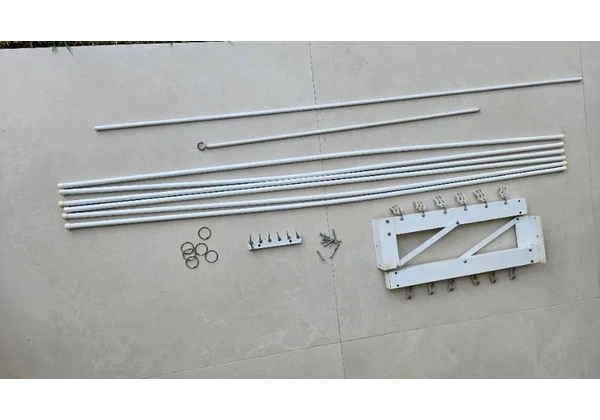 Varal para teto com 6 varetas 1, 50m