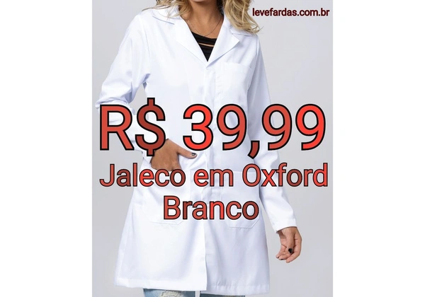 Jaleco em Oxford - Área de Saúde / Estética