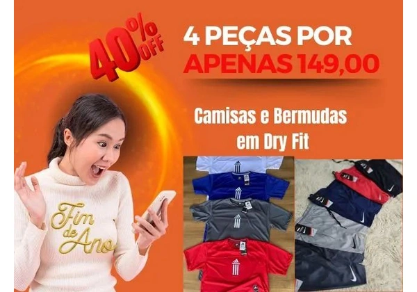 4 Peças por apenas R$ 149, 00!!!