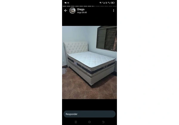 Cama box casal com cabeceira