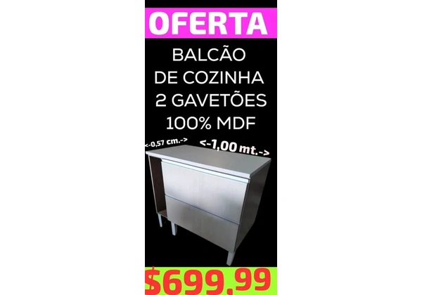BALCÃO DE COZINHA NOVO! LEIAM: