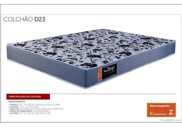 Colchão Casal D23 NOVO - 479, 00