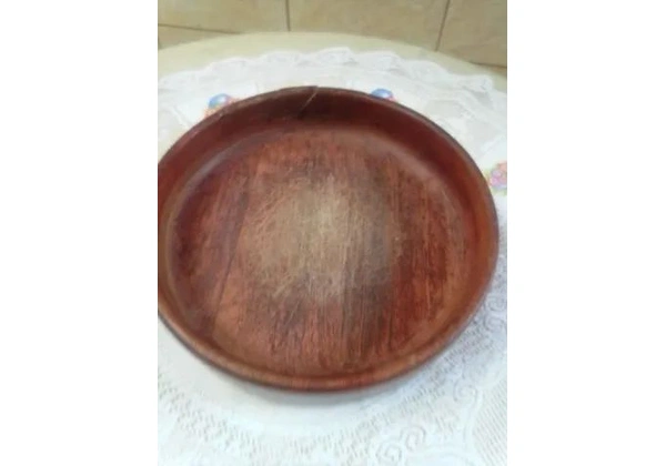 Gamela de madeira para churrasco