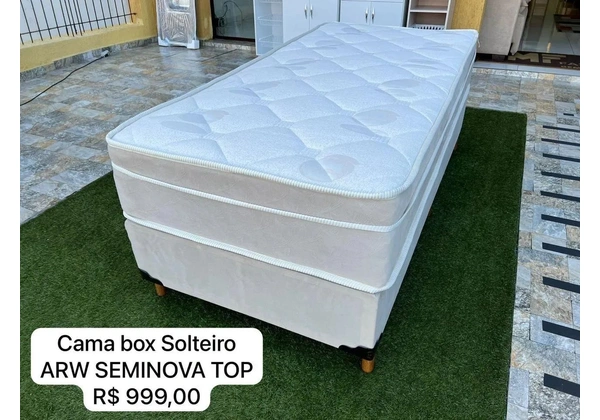 Cama Box Solteiro Seminova Top