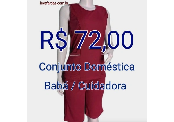 Uniforme de Babá / Empregada / Diarista / Cuidadora