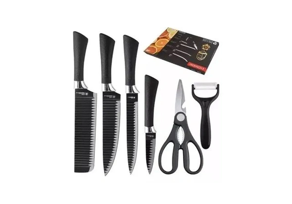Jogo de facas kit 6 itens inox
