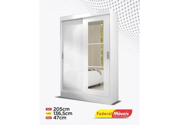 Guarda Roupa 2 Portas 2 Gavetas e Espelho Direto da Fabrica Fazemos Entrega