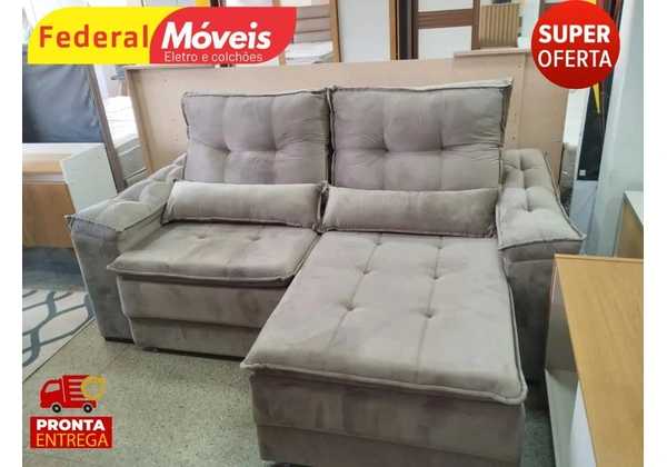 Sofá 2, 20m D33 Retrátil e Reclinável - Renove sua Sala Aqui