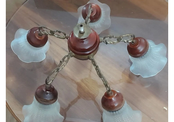 Lustre antigo 5 braços