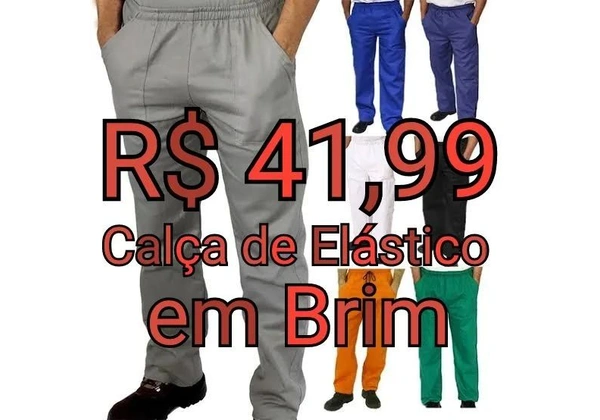 Calça de Brim para - Trabalho Pesado