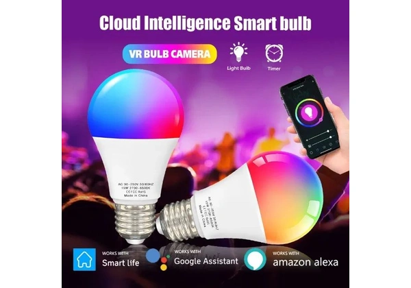 Lâmpada Inteligente RGB Wifi 15w Tipo E27 110v ou 220v Smart Life Tuya