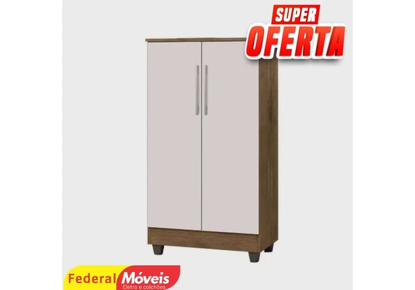 Sapateira Multiuso c/ 3 Prateleiras e 2 Portas - Temos Crediário