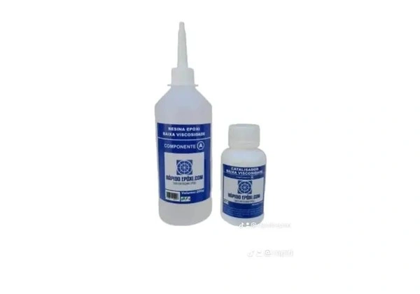 Resina epóxi incolor baixa viscosidade 500 grs C/Catalisador