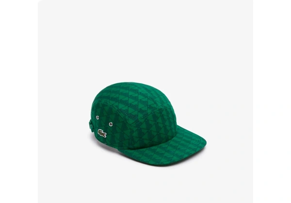 Boné Lacoste Jockey Em Sarja Com Estampa De Monograma