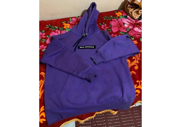 Moletom Baw Tag Logo Roxo M