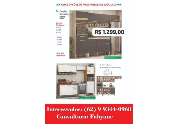 Armario de cozinha Compacta Dama