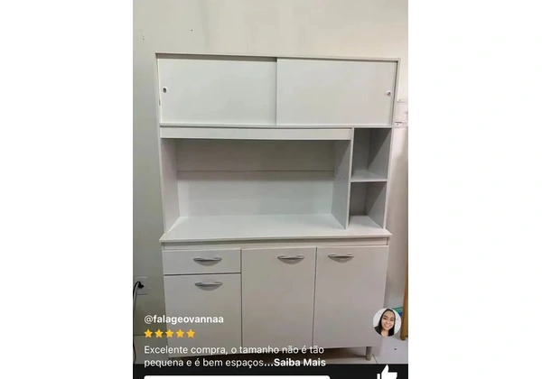 Armário de Cozinha Branco - Novo