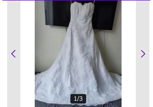 Vestido de noiva branco - renda