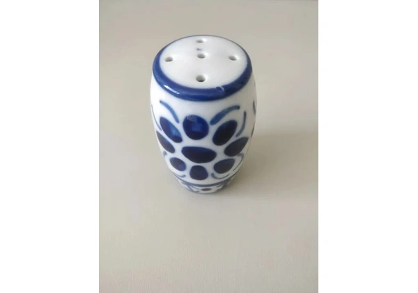 Saleiro em porcelana azul colonial