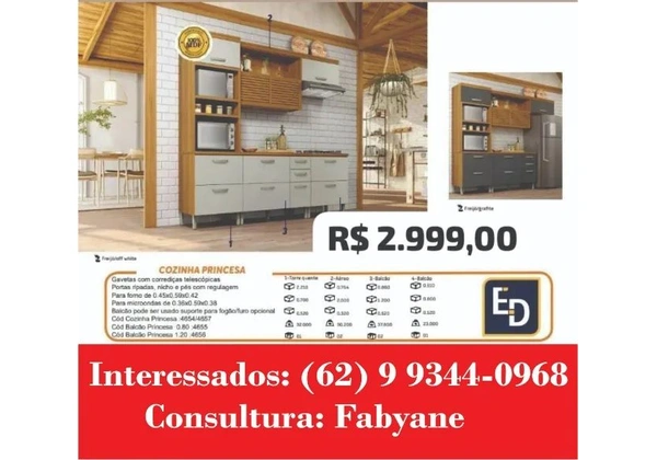 Armario de cozinha Princesa