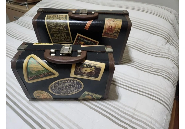 OFERTA - Conjunto de 2 maletas decorativas