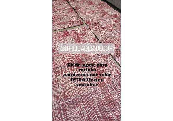 Kit de tapete antiderrapante 3 peças