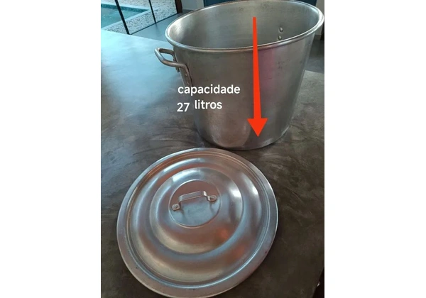 Caldeirão industrial de alumínio