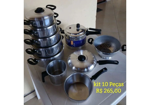 Panelas, kit 10 Peças