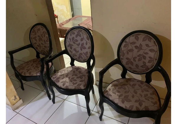 Poltronas Luís Xv madeira antiga
