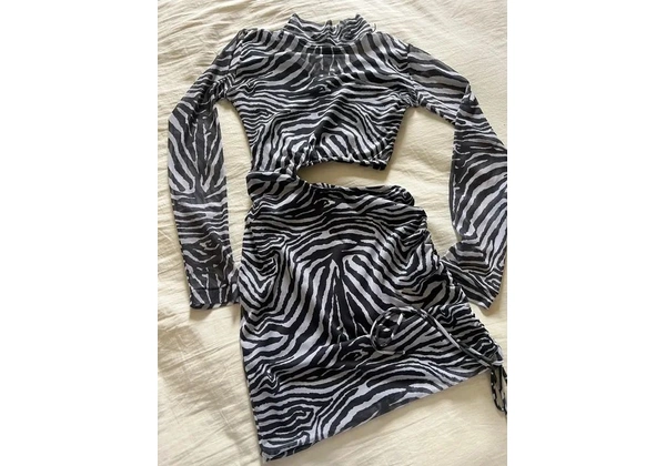 Vestido Zebra Sexy - Tamanho P