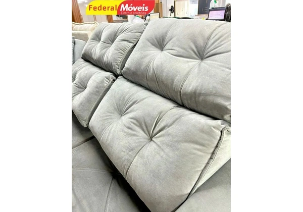 Sofá Retrátil e Reclinável 2, 00m Novo Fazemos Crediário