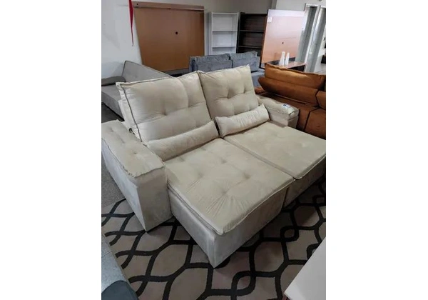 SOFA 2.20 Retrátil RECLINÁVEL VARIAS CORES VISITE NOSSO LOJA FEDERAL MOVEIS