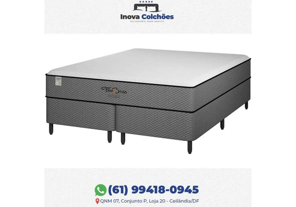 Cama Box Queen Size + Colchão The Boss