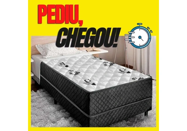 Cama Box Solteiro - Menor Preço da Região