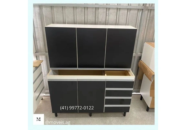 Conjunto de Cozinha Pia com Aéreo