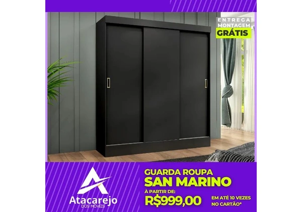 Guarda Roupa Casal Entrega e Montagem Grátis