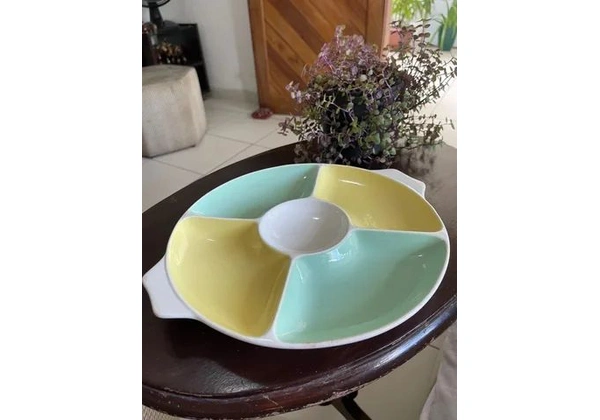 Antiga Petisqueira em Cerâmica Nadir 30cm