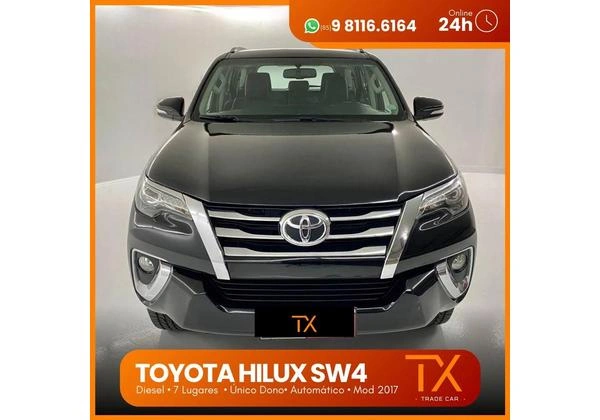 Hilux 2017 2.8 Sw4 Aut 4x4 Diesel 7 Lug IPVA 2025 GRÁTIS