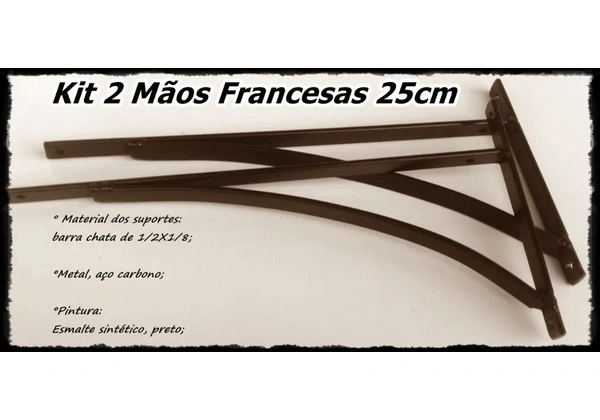 Kit 2 Mãos Francesas Stylu'S 25cm