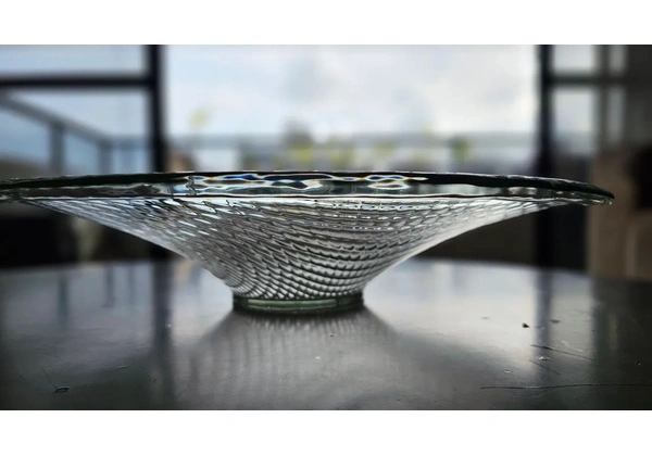 Lindo centro de mesa de cristal