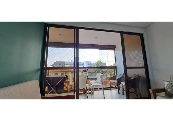Esquadria de vidro bronze 4 portas