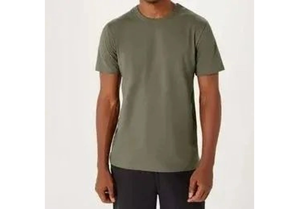 Camiseta Básica Masculina Manga Curta Slim - Verde Tamanho P