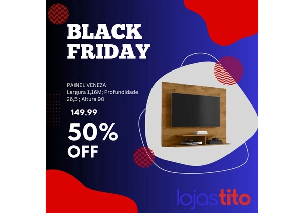 Painel para TV Veneza - Black Friday! 50% OFF