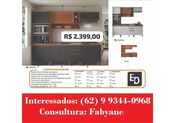 Armario de cozinha Macadamia