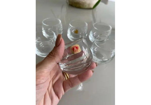 Conjunto 6 copos de Licor Novos (Cristal Reynoso)