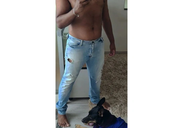 Calça clara destroid