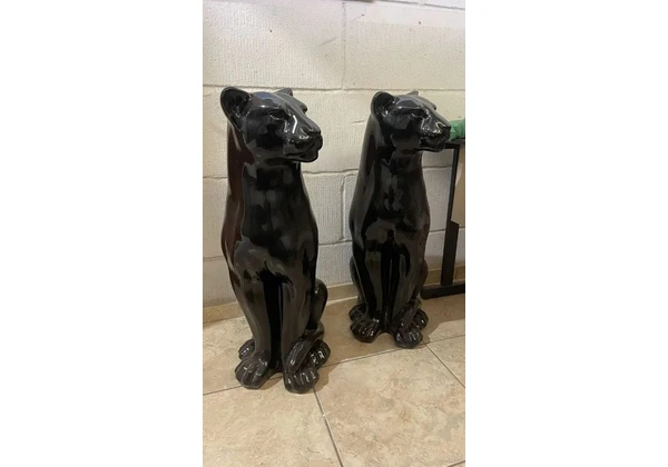 Duas Escultura Pantera Negra