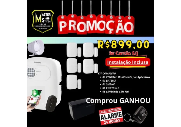 Alarme Residencial INTELBRAS com aplicativo