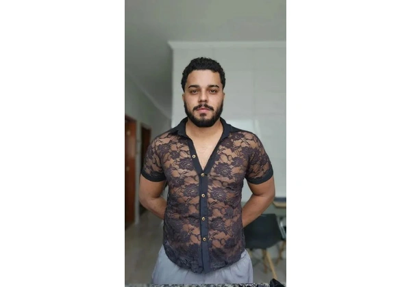 Camisa de renda unisex