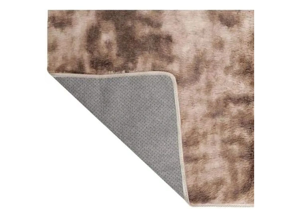 Tapete Felpudo 4mm Peludo Marrom Mesclado 2, 40x2, 00